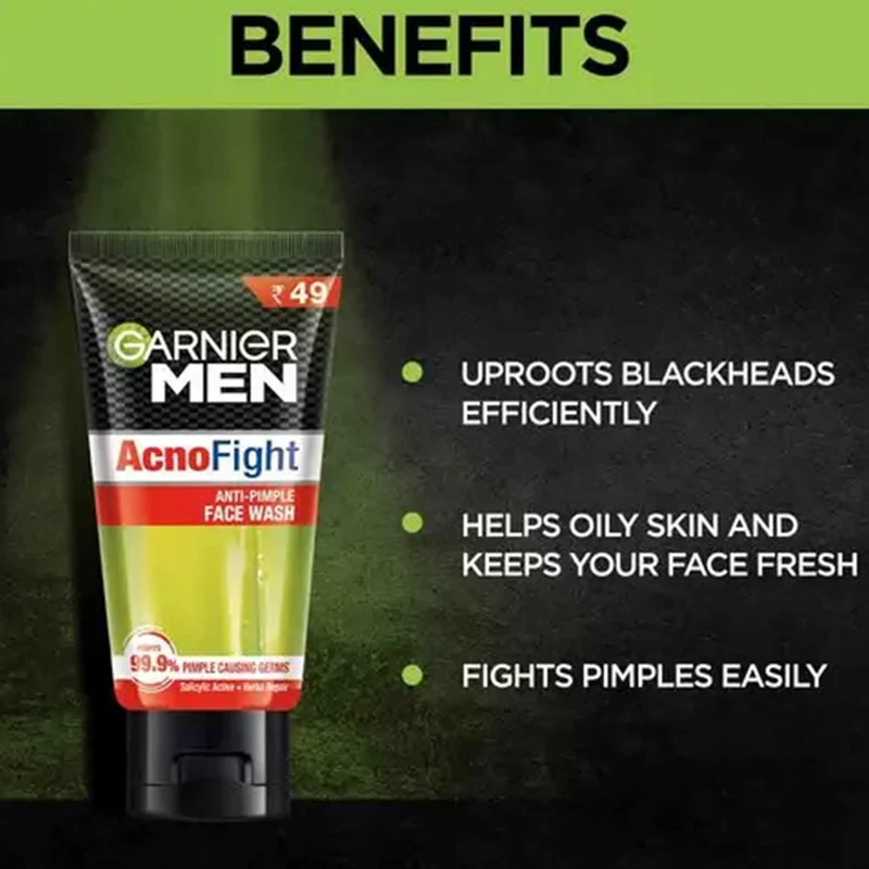 Garnier Acno Fight Face Wash 50ml - Image 2