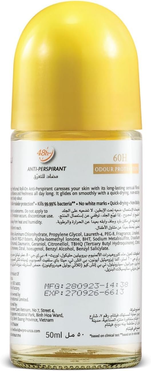 Enchanteur Pore Refine White Charming Roll On Deodorant 50ml - Image 3
