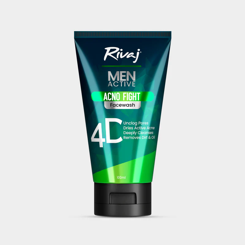 Rivaj Men Acno Fight Face Wash (100ml) - Image 2