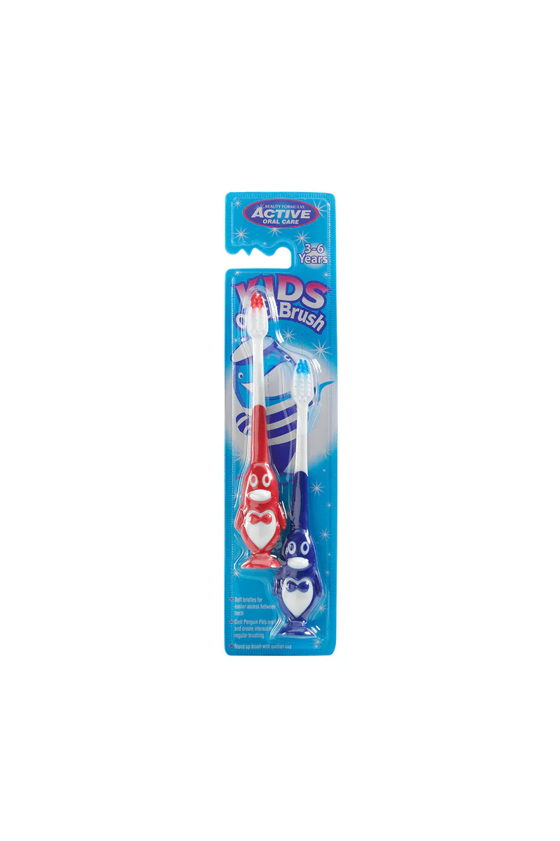 Beauty Formulas Active 2S Kids Penguin Tooth Brush 3-6 Years - Image 2