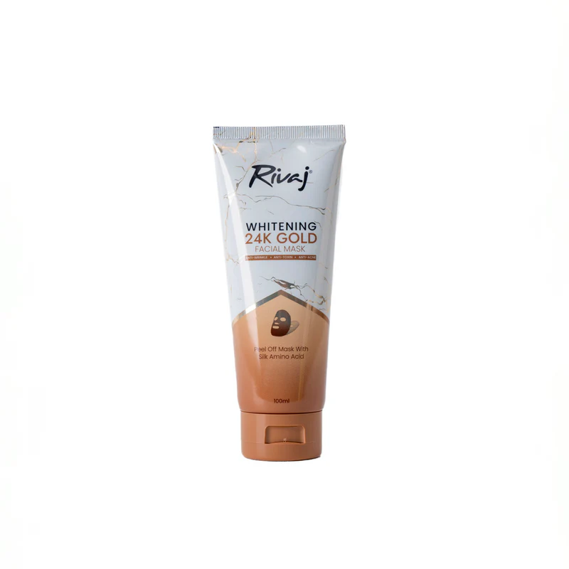 Rivaj Whitening 24K Gold Facial Mask 100ml - Image 3