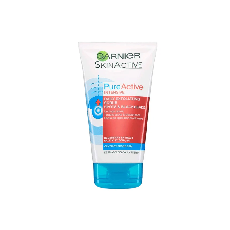 Garnier Pure Active Exfoliating Spots Face Scrub 150ml - Image 3