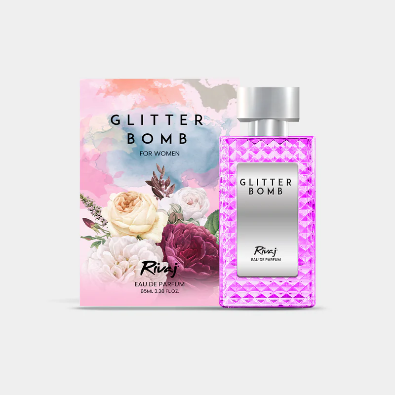 Rivaj Glitter Bomb Women Perfume 85ml - Image 3