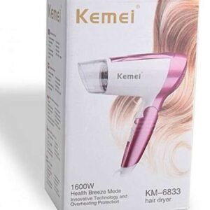 Kemei Km-6833 1600W Hair Dryer With Cool Button