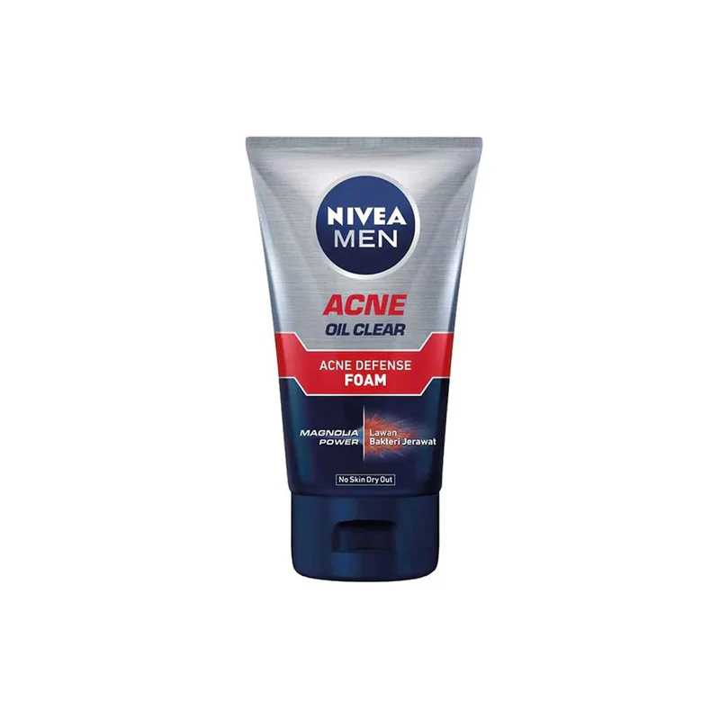 Nivea Men Acne Oil Clear Defense Facial Foam 100ml - Image 2