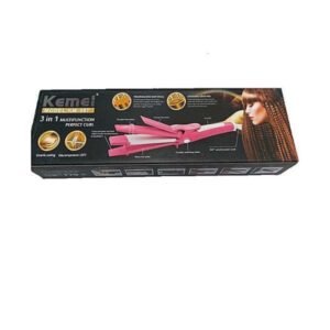 Shinon kemei KM-987 3 In 1 Straightener, Crumple And Roller