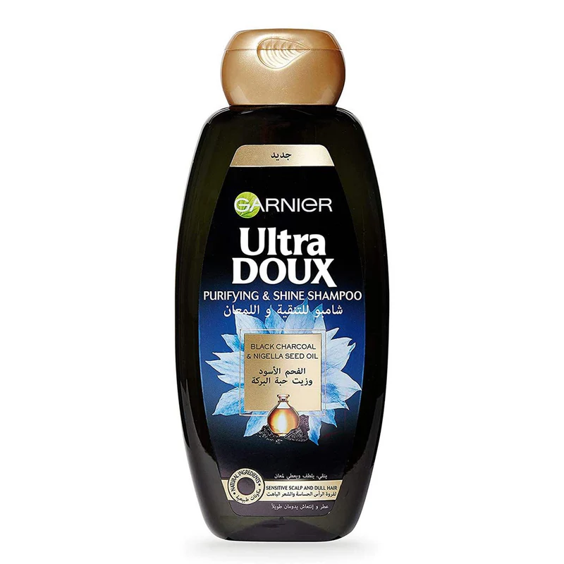 Garnier Ultra Doux Black Chrcol & Nigla Seed Oil Shampoo 400ml