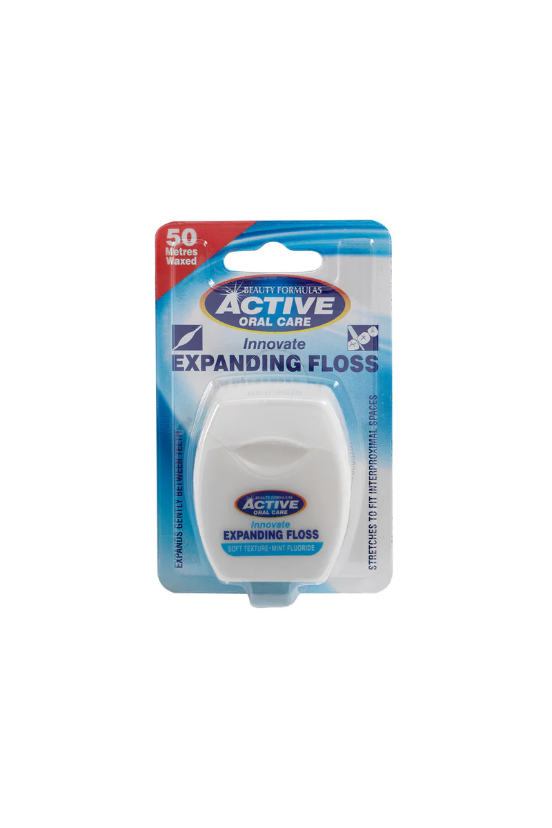 Beauty Formulas Active Innovate Mint Expanding Waxed Floss 50m - Oral Care - view 2