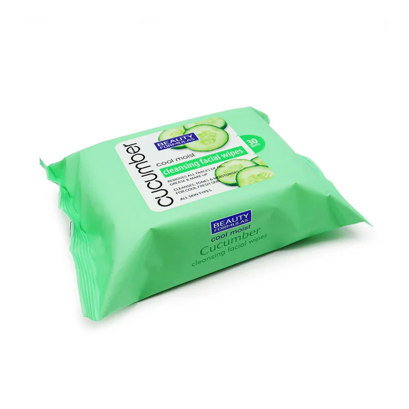 Beauty Formulas Cool Cucumber Facial Wipes - Face - view 3