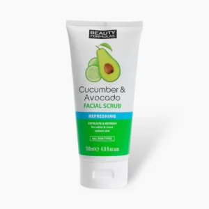 Beauty Formulas Cucumber & Avocado Face Scrub 150ml - Scrubs & Exfoliators