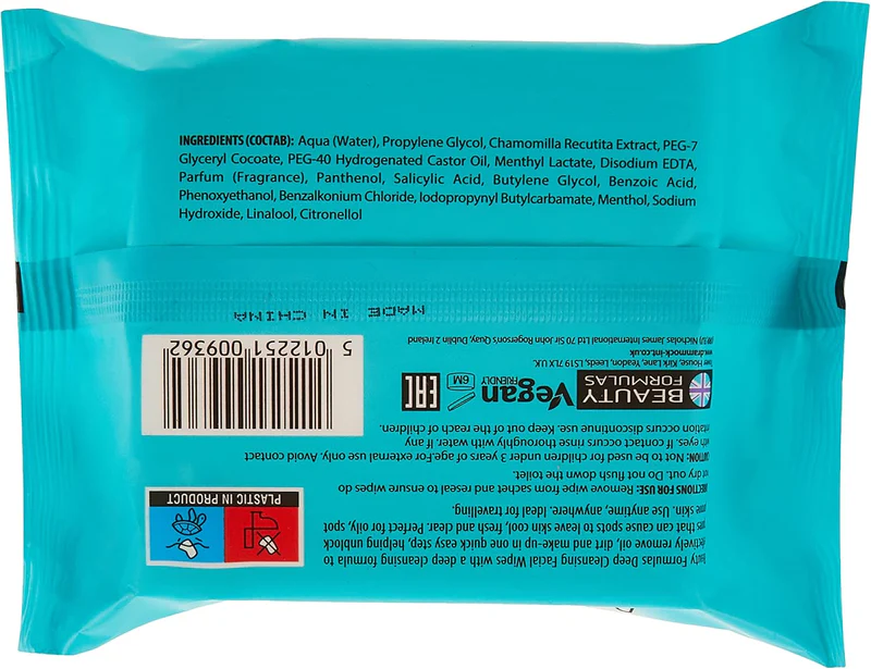 Beauty Formulas Deep Cleansing Facial Wipes - Face - view 3