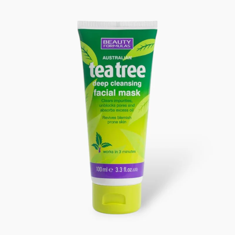 Beauty Formulas Tea Tree Deep Cleansing Facial Mask 100ml - Face Mask