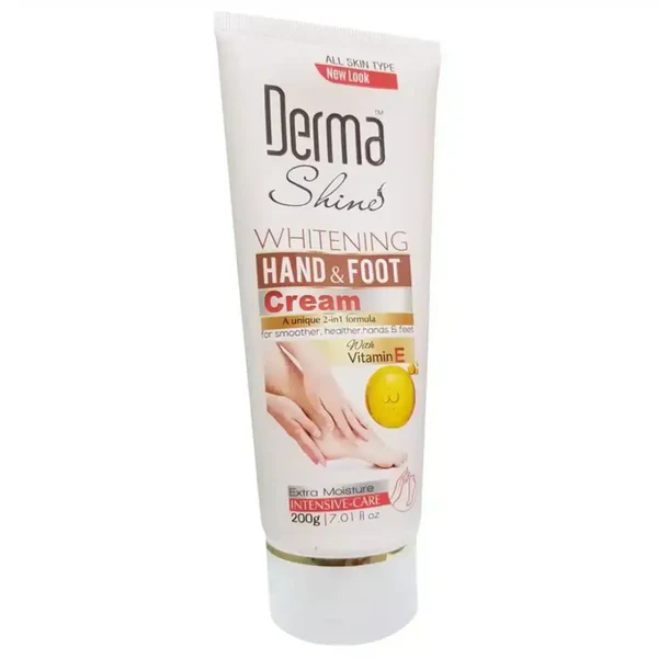 Derma Shine Whitening Hand & Foot Cream 200g – Brighten & Moisturize Your Skin
