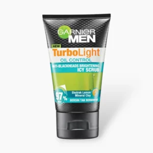 Garnier Men Turbo Light Oil Control Icy Scrub Foam 100ml - Scrubs & Exfoliators