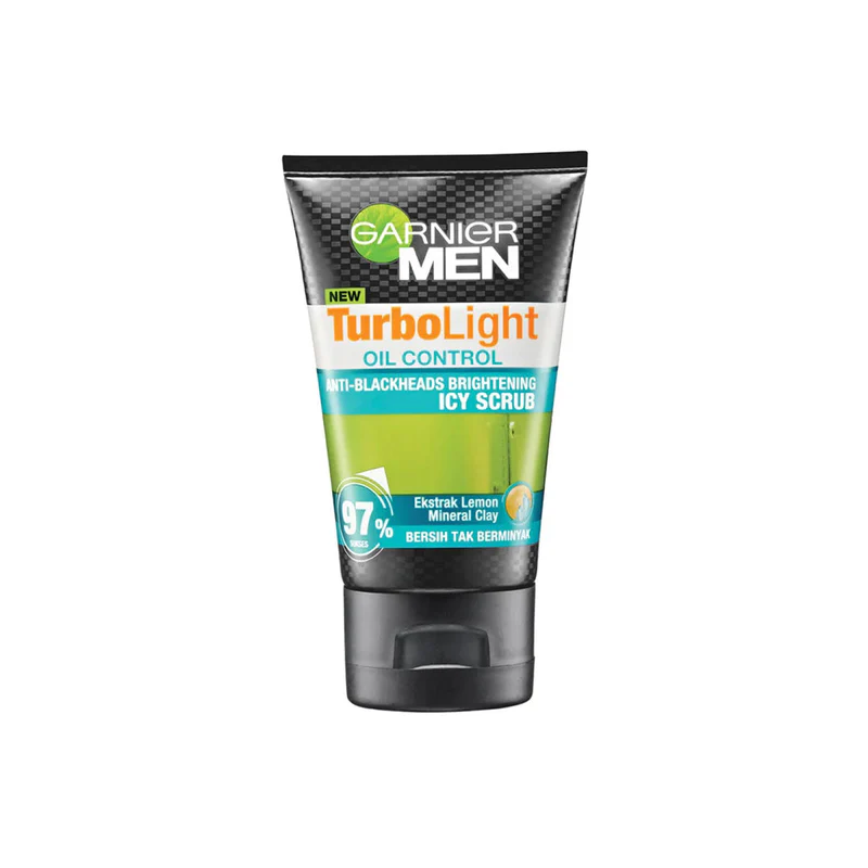 Garnier Men Turbo Light Oil Control Icy Scrub Foam 100ml - Scrubs & Exfoliators - view 2