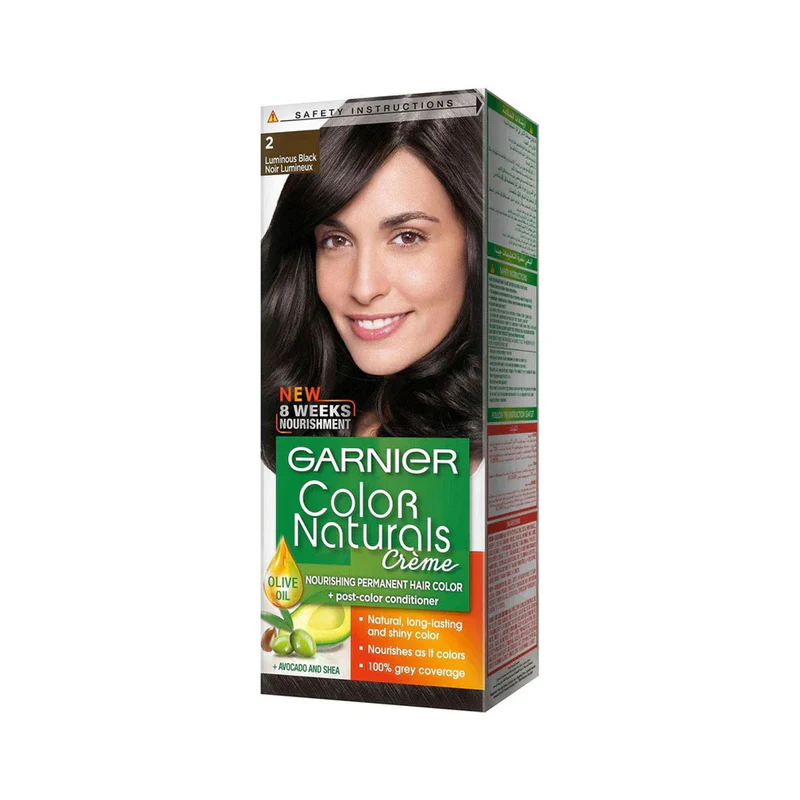 Garnier Naturals Luminous Hair Color - 2 Black - Hair Care