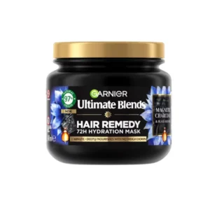 Garnier Ultimate Blends Charcoal & Black seed Oil Hair Remedy Smoothing Mask 340ml - Hair Care