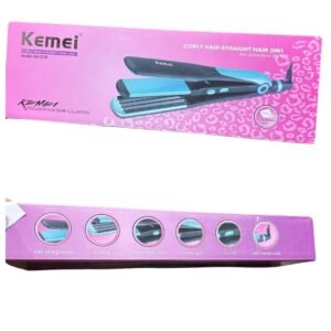Kemei KM-2209 2-in-1 Hair Straightener and Curler