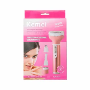 Kemmi KM-6637 4 in 1 Ladies Hair Clipper - Electronics