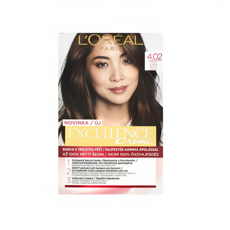 Loreal Excellence Creme – 4.02 Brown Rainbow Hair Color