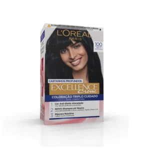 Loreal Excellence Crème Hair Color - 100 Black - Hair Care