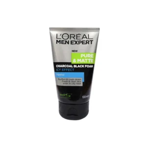Loreal Men Pure & Matte Charcoal Foam 100ml - Face Wash