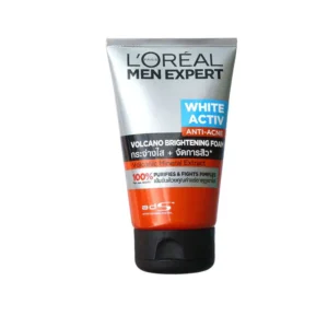 Loreal Men White Active Volcano Brightening Facial Foam 100ml - Face Wash