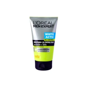Loreal Men White Oil Control Brightening Foam 100ml - Face Wash