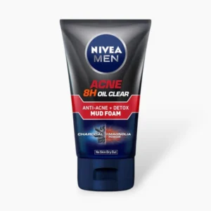 Nevia Nivea Men Acne Oil Clear 8H Defense Scrub 100ml - Scrubs & Exfoliators