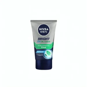 Nevia Nivea Men Deep Bright 8H Oil Clear Pore Minimizing Facial Foam 100ml - Face Wash