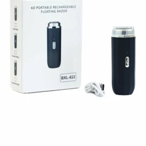 Mini electric razor "BXL-822", travel, stainless steel BM