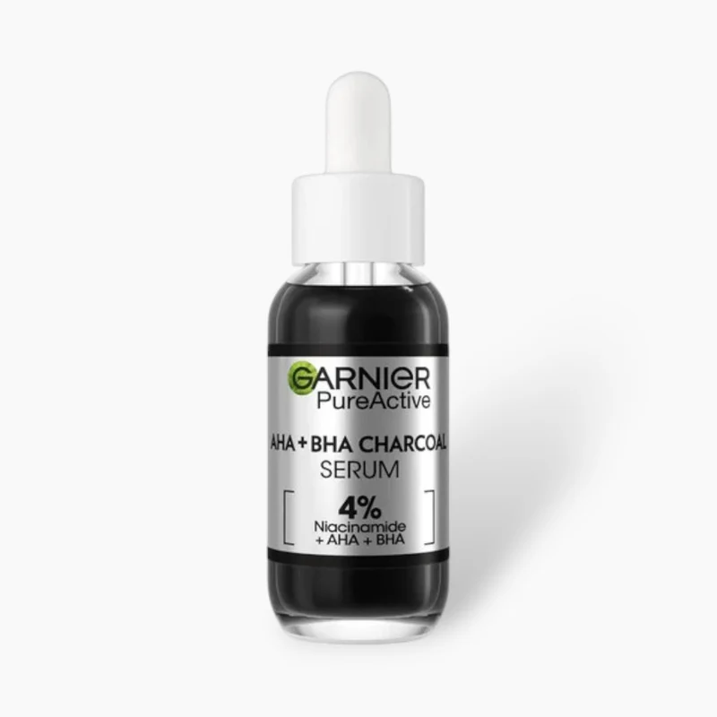 Garnier Pureact Aha+Bha+Charcoal Against Imperfection Serum 30ml - Image 2
