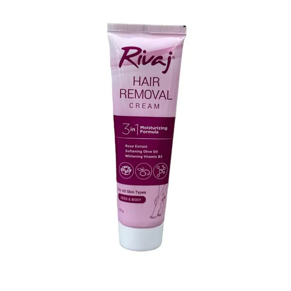 Rivaj 3-in-1 Hair Removal Cream 100g – Smooth & Moisturized Skin