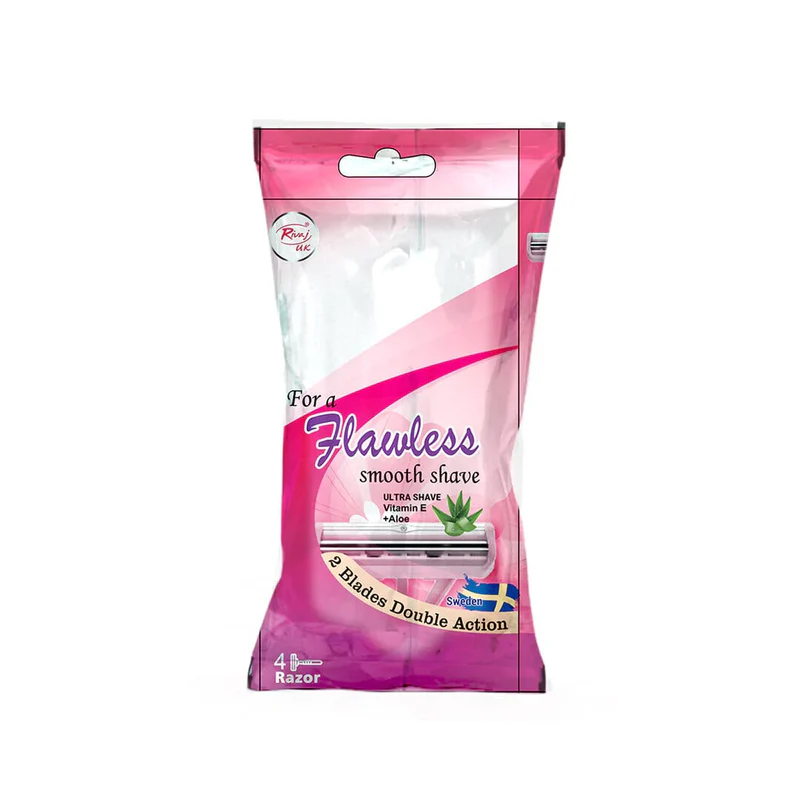 Rivaj Flawless Smooth Shave Razor (Pack of 4) - Men & Women Razors - view 2