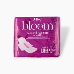 Rivaj Maxi Thick Bloom Sanitary Pads (Large) 9 PCS - Feminine Care