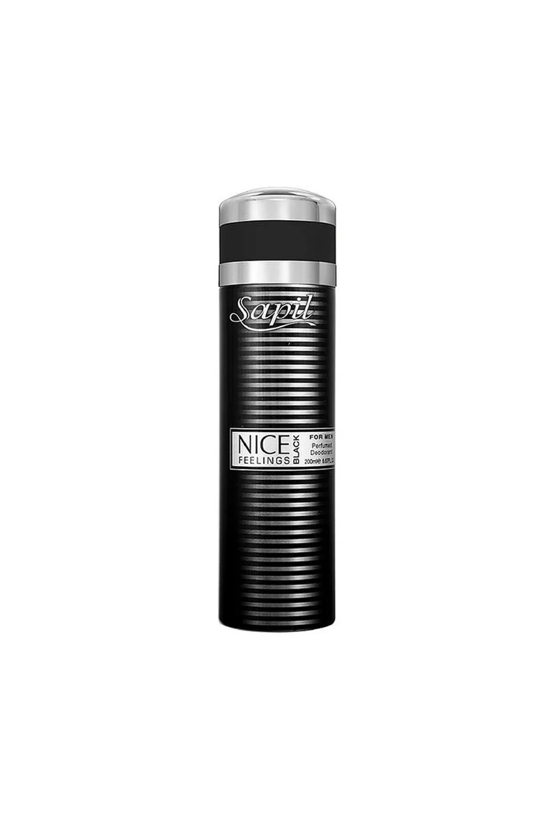 Sapil Men Nice Feelings Black Body Spray 200ml