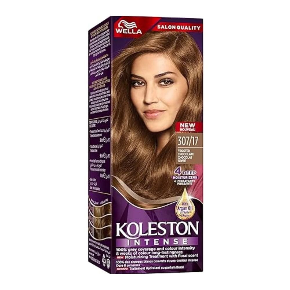 Wella Koleston Intense Hair Color With Argan Oil, 307/17 Frosted Chocolate